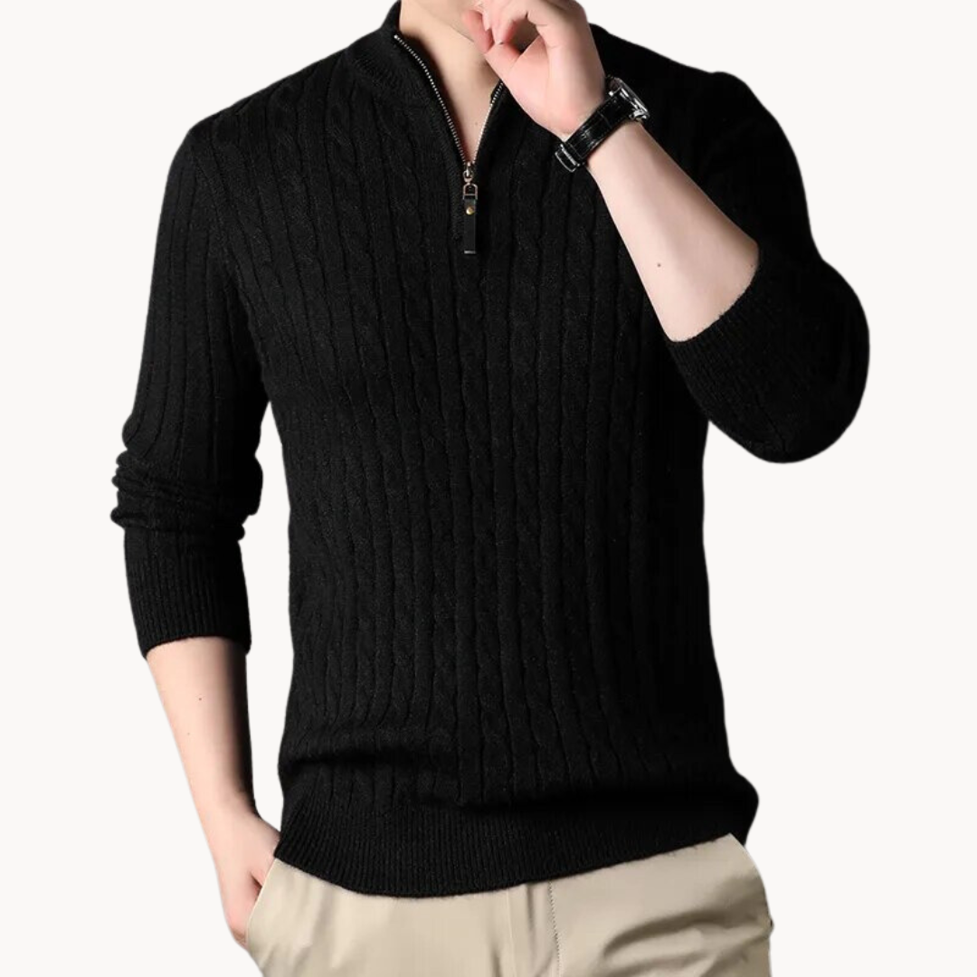 Rory Pullover mit Viertelreißverschluss