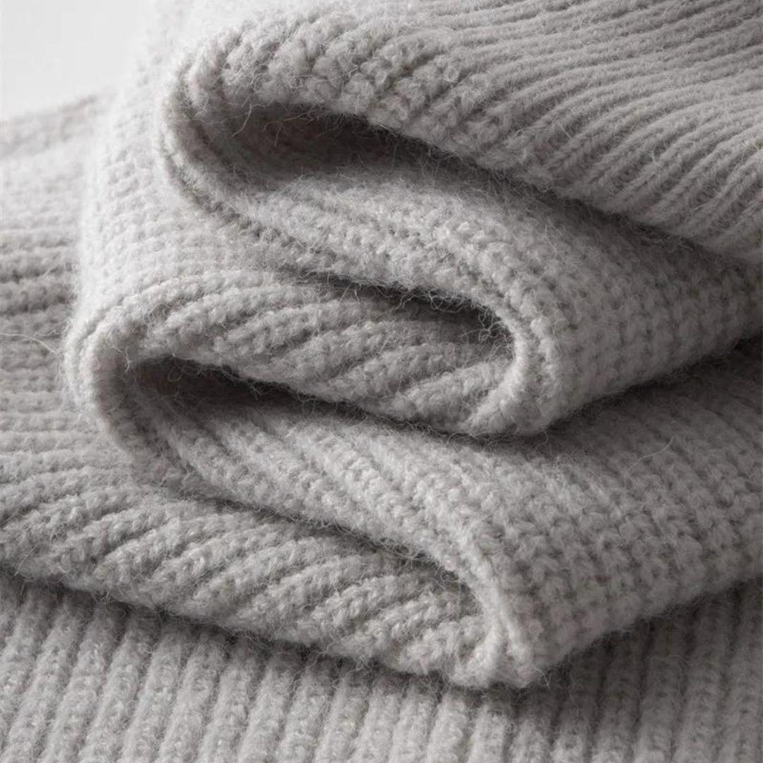Colton Kaschmirpullover mit Reißverschluss