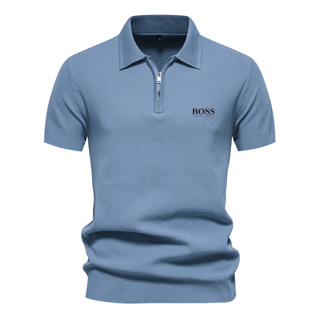 Polo ΒOSS™ von Manga-Kuchen und Medien-Cremallera