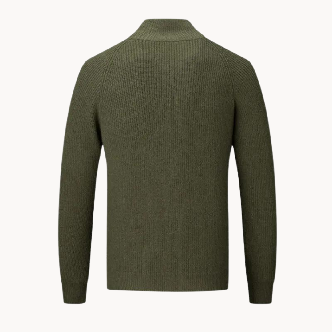 Colton Kaschmirpullover mit Reißverschluss
