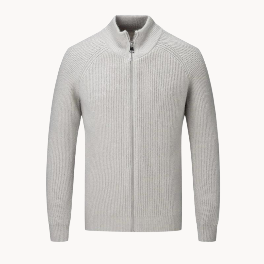 Colton Kaschmirpullover mit Reißverschluss